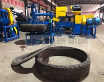 废旧轮胎切割机 轮胎切条打块设备 炼油辅助小三件分解轮胎