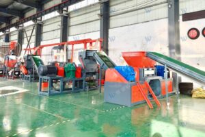 轮胎颗粒生产线整线设备布局